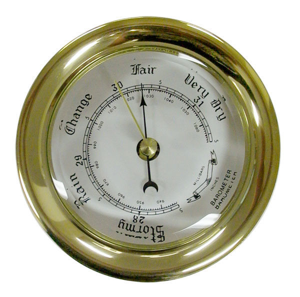 Meridian Zero Brass Porthole Barometer - Medium only £130.99